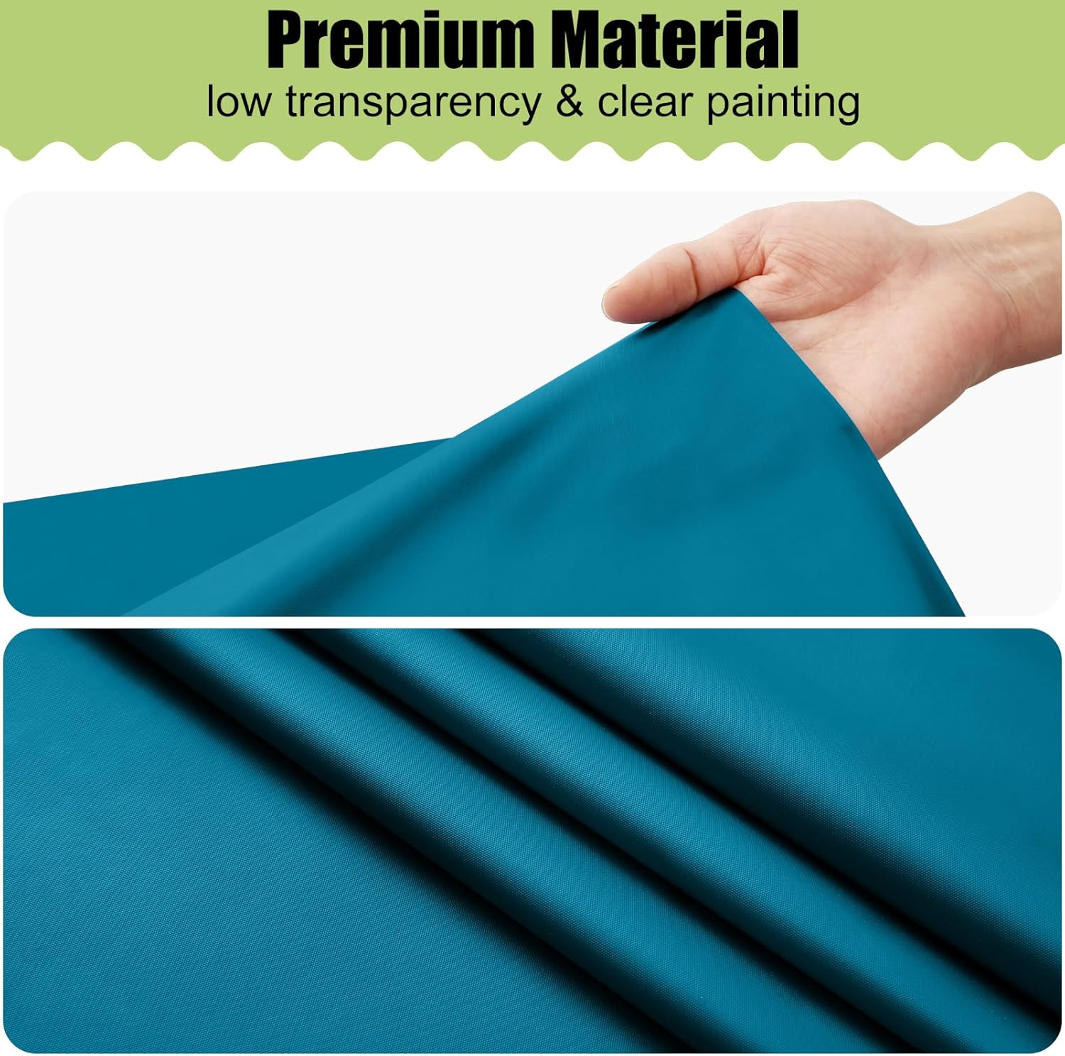Smiry Disposable Tablecloths - Waterproof 54 x 78 Inch Rectangle Covers | 6 Pack in Aqua, Sturdy & Leakproof