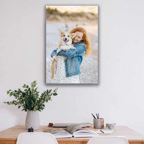 Custom Canvas Prints - Personalized Wall Art for Pet & Family Photos | Perfect Gifts for Mom & Dad (20'' W x 24'' H)