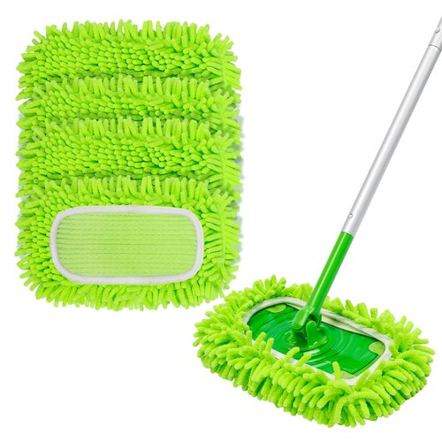 Ashsajkd 4Pcs for Swiffer Reusable Dry Sweeping Cloths Microfiber Wet Mop Pads Compatible with Swiffer Sweeper Mop ,Replacement Wet Mopping pad Refills & for Swiffer Sweeper Mop