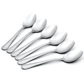 Oneida Silverware Set, Tress Mirror Everyday Teaspoons 6-Piece, Service For 6, 18/0 Stainless Steel, Dishwasher Safe, Home And Kitchen Utensils Set, Spoons, Tea spoon (Silver, 6 Piece)