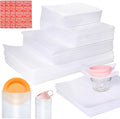 Regine Switzerland Dish Packing Supplies - 540 Pcs Foam Wrap & Fragile Stickers | 4 Sizes Included