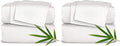 Pure Bamboo King Sheets - 100% Organic Viscose Bed Sheet Set, Soft & Cooling | White, 2-Pack