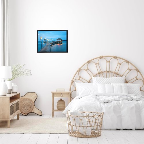 JCJMY Picture Frame - 10x14 Inch Black Frame for 30x40cm Diamond Painting | Durable Wall Hanging Design