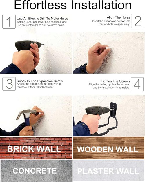 GS Alderaul Garden Power Tool Hanger - String Trimmer Bracket & Wall Mount for Garage Storage