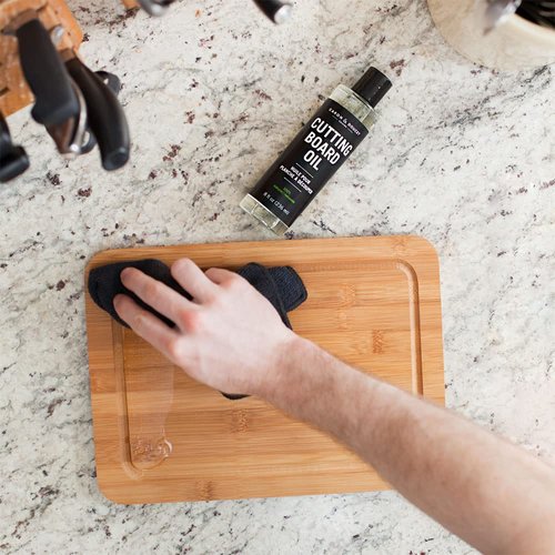 Caron & Doucet - Cutting Board & Butcher Block Conditioning & Finishing Oil | 100% Coconut Derived & Vegan, Best for Wood & Bamboo Conditioning & Sealing | Does NOT Contain Mineral Oil! 8 oz