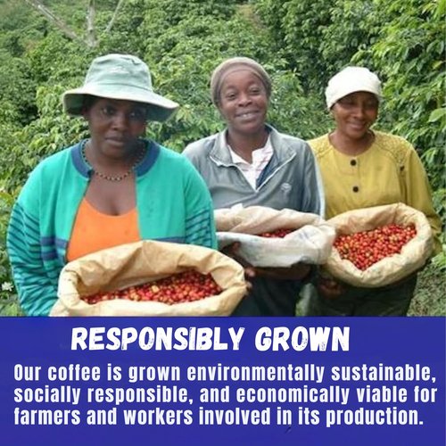 Cafe Blue – 100% Authentic Jamaica Blue Mountain Coffee from Clifton Mount Estate, Medium Roast Whole Bean, Premium Arabica Beans, Bag of 16 Ounces (1 Pound, 454 Grams)