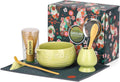 Skiennix Matcha Whisk Set - 8-Piece Ceramic Matcha Kit with Bowl, Chasen Holder & Scoop Rest | Perfect Gift for Matcha Lovers