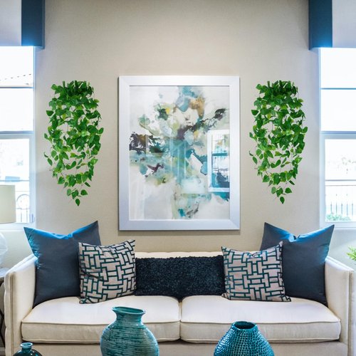 Fake Hanging Plants Vines(3pcs)for Room Decor, Artificial Ivy Greenery Garlands for Home Bedroom Living Aesthetic Kitchen Office Wall Patio Bookshelf,Indoor,Outdoor Farmhouse Decorations(No Basket)
