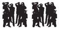 Beistle Paparazzi Cutouts – 4-Count Thin Printed Clear Plastic Hollywood Photographer Wall Backdrop Decorations for Awards Night Parties Celebrity Photo Props and VIP Event Décor, 5'3"