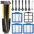 12 Pack Replacement Parts for Shark AV911S EZ IQ R101AE (RV1001AE) IQ R101 (RV1001) UR1100SRUS AV1002AE AV1010AE RV100AE Robot Vacuum Cleaner,1 Main Brush, 3 Filters,6 Side Brushes,1 Pre Filter