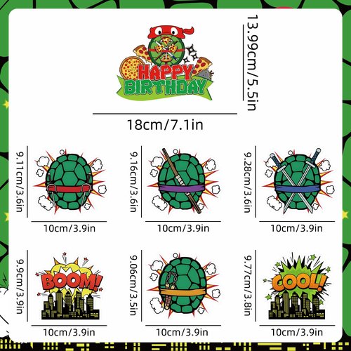 104pcs Birthday Decorations Tableware Set for 20 Guests Include Banner ,Paper Plates of 2 Size,Napkins and Paper Cups,Cake Topper,Balloons and Plastic Tablecloth