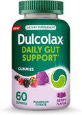 Dulcolax Daily Gut Support Gummies - Stimulant-Free Magnesium Formula, Berry Flavor | 60 Count
