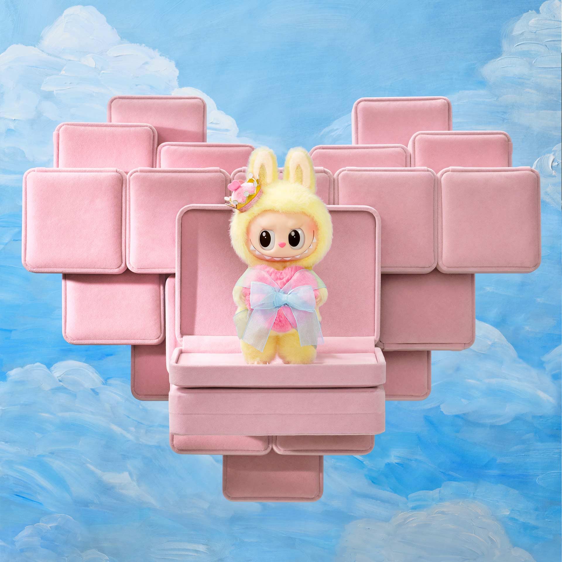 POP MART The Monsters Let's Checkmate Series-Vinyl Plush Hanging Card, Toys for Modern Home Decor, Collectible Toy Set for Desk Accessories, 1PC