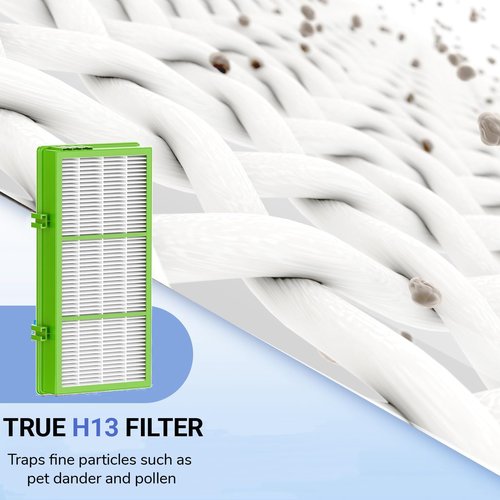 LBLVBNEWD Aer1 Filter Replacement for Holmes AER1 Air Purifiers, 4 True Air Filters + 8 Carbon Booster Filters for Replacement Parts # HAPF300AH-U4R, HAP242-NUC