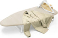 Skiennix Compact Ironing Board - Heat Resistant Cover & Metal Mesh Frame - 12" x 30" - Cream White