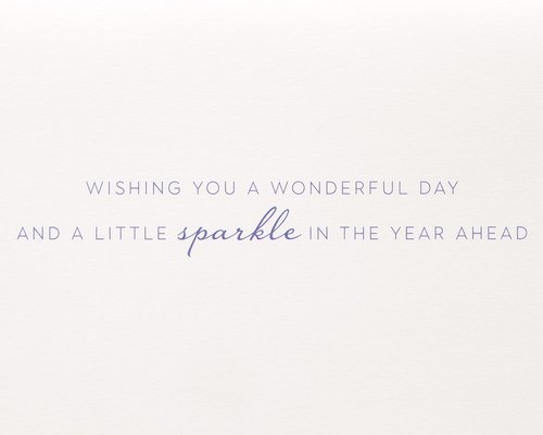 Papyrus Birthday Card (A Little Sparkle)