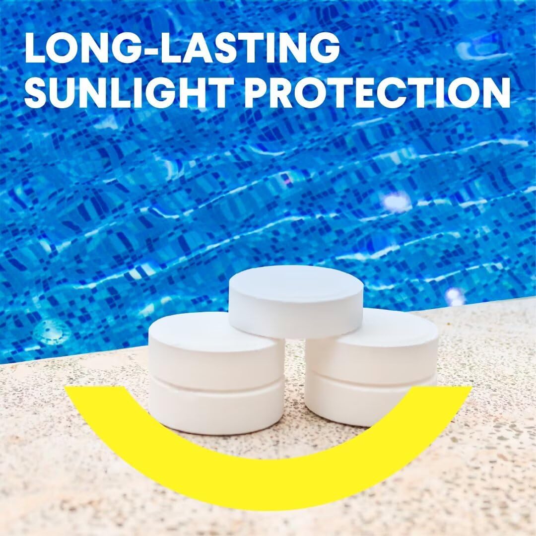 PROFELIZ Chlorine Tablets - 3 Inch Pool Tablets for Bacteria & Algae Control | Slow Dissolving, 20lbs
