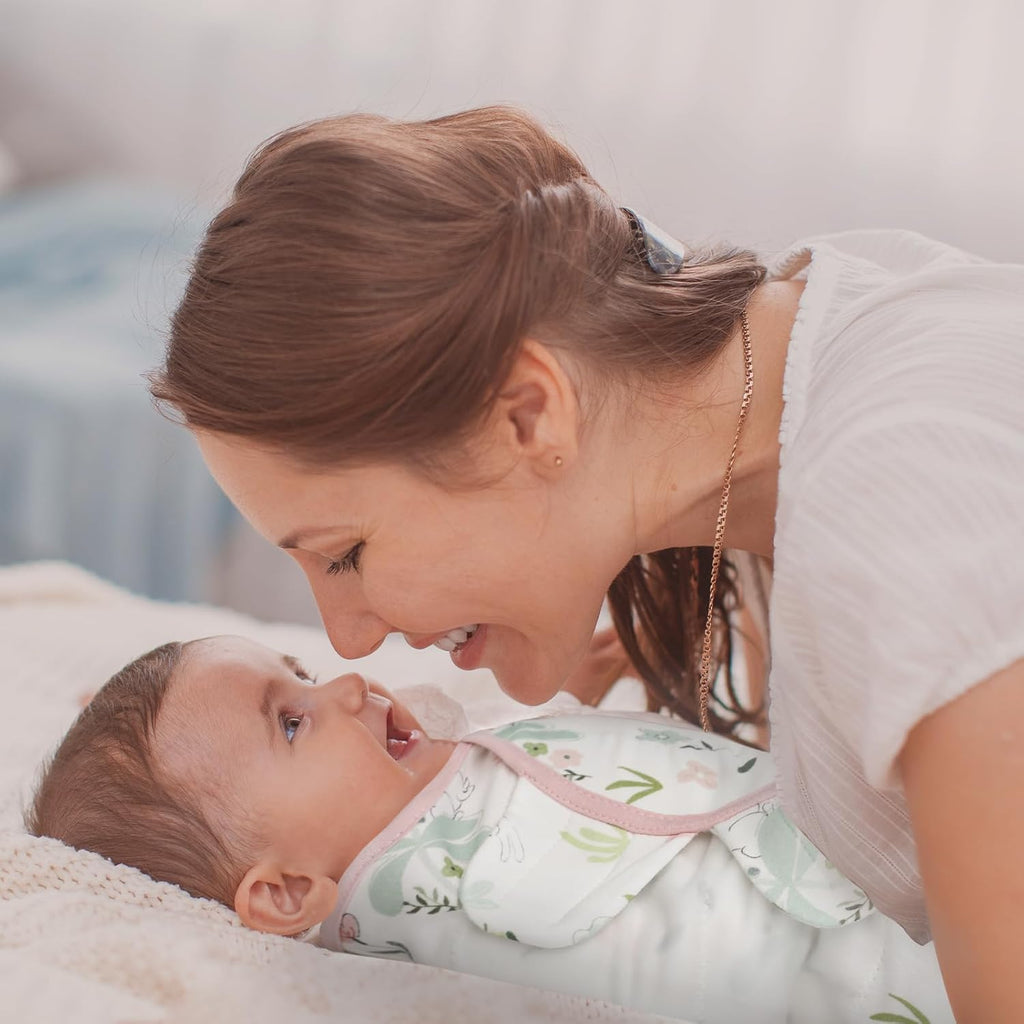 Skiennix Baby Swaddle Sleep Sacks - 3-Pack Organic Cotton Wraps with Adjustable Wings | Soft & Breathable for 0-3 Months