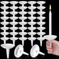 Regine Switzerland Candle Holders - 100 Pcs Plastic Drip Protectors for Church, Vigil & Events