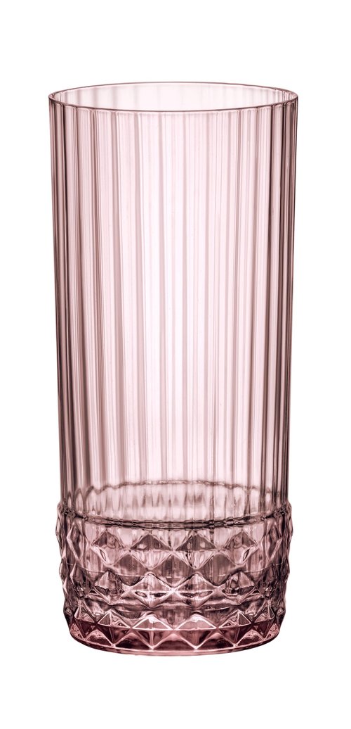Bormioli Rocco America '20s 16.625 oz. Cooler Glasses, Lilac Rose, Set of 6
