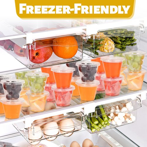 GGOLDMER 60 Pack 9 oz Clear Plastic Cups with Lids No Hole, Dessert Cups Disposable Cups with Lids for Ice Cream, Fruit, Pudding, Cake, Cold Drinks, Smoothie and Snacks