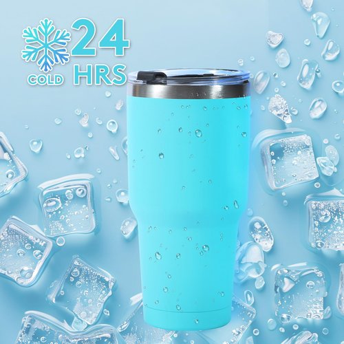 Dongni 30 oz Tumbler with Lid and Straw, Stainless Steel Tumblers Bulk, Insulated Vacuum Double Wall Travel Coffee Mug, Durable Powder Coated Tumbler Cups（Mix 12 pack）