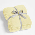 CYMULA Knit Throw Blanket for Couch Yellow - Super Soft Lightweight Plush Fuzzy Fluffy Cozy Blankets and Throws for Sofa Bed, 50 x 60 inches