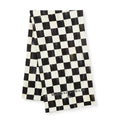 MACKENZIE-CHILDS Set of 1 Cotton Dish Towel, Decorative Kitchen Towel, Black-and-White Courtly Check