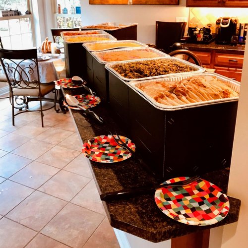 WindBlocker Disposable Wind Blocking Stands – Pack of 5 Elegant Food Warmers for Buffet & Catering, Outdoor Parties, Keep Food Hot or Cold