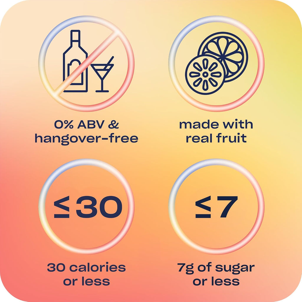 Recess Zero Proof Craft Mocktails, Alcohol Free Drinks, With Adaptogens, Non-Alcoholic Beverage Replacement, Mixer, Celebration, Party, (Sampler, 12oz, Pack of 12)