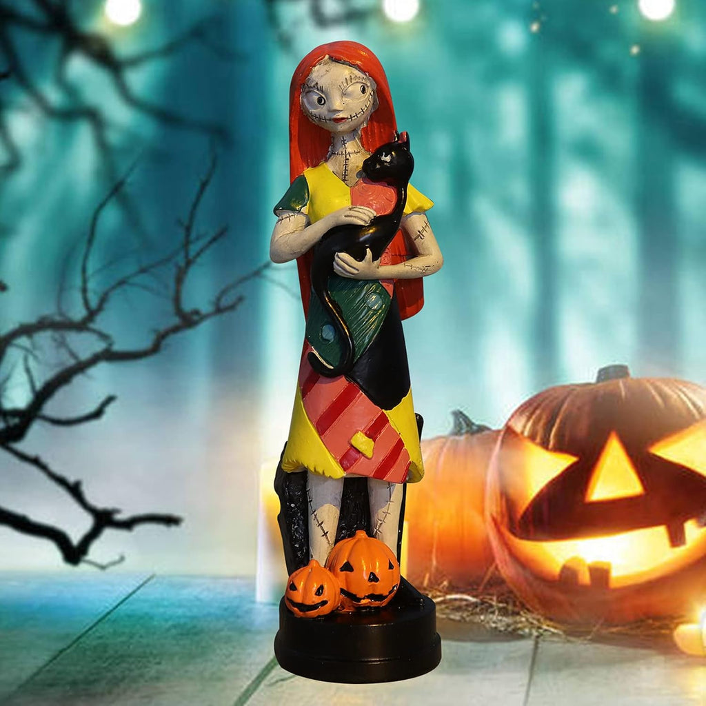 Nightmare Before Christmas Figurines Set - Jack Skellington & Sally Halloween Statues | Home Decor Gift