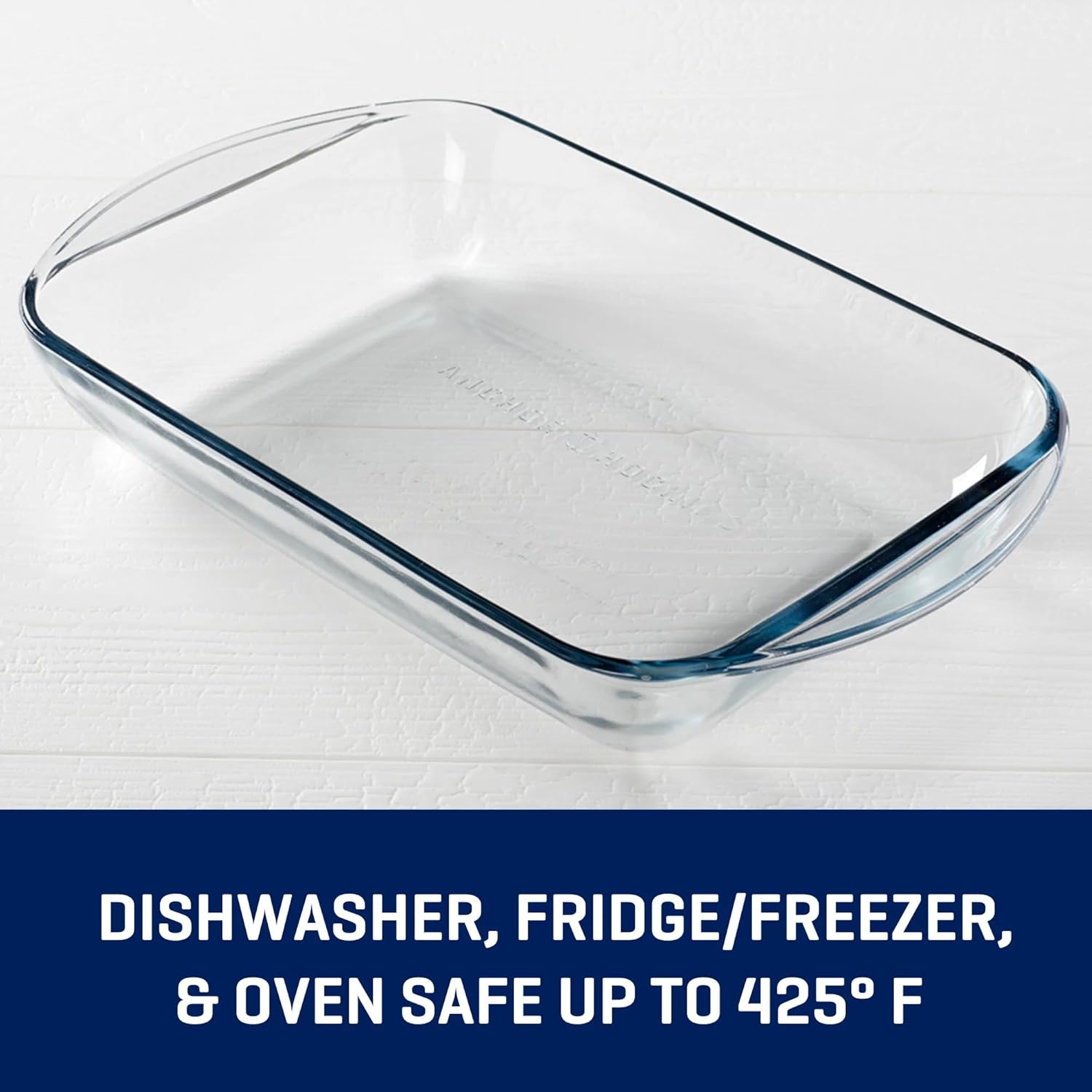 Pyrex Glass 9x13 Baking Dish - 3 Quart Oblong Ovenproof Casserole Pan for Lasagna & Brownies