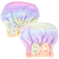 New 2Pcs Super Absorbent Microfiber Hair Towel Wrap for Wet Hair - Fast Drying & Soft Hair Drying Caps for Home (2 PCS)