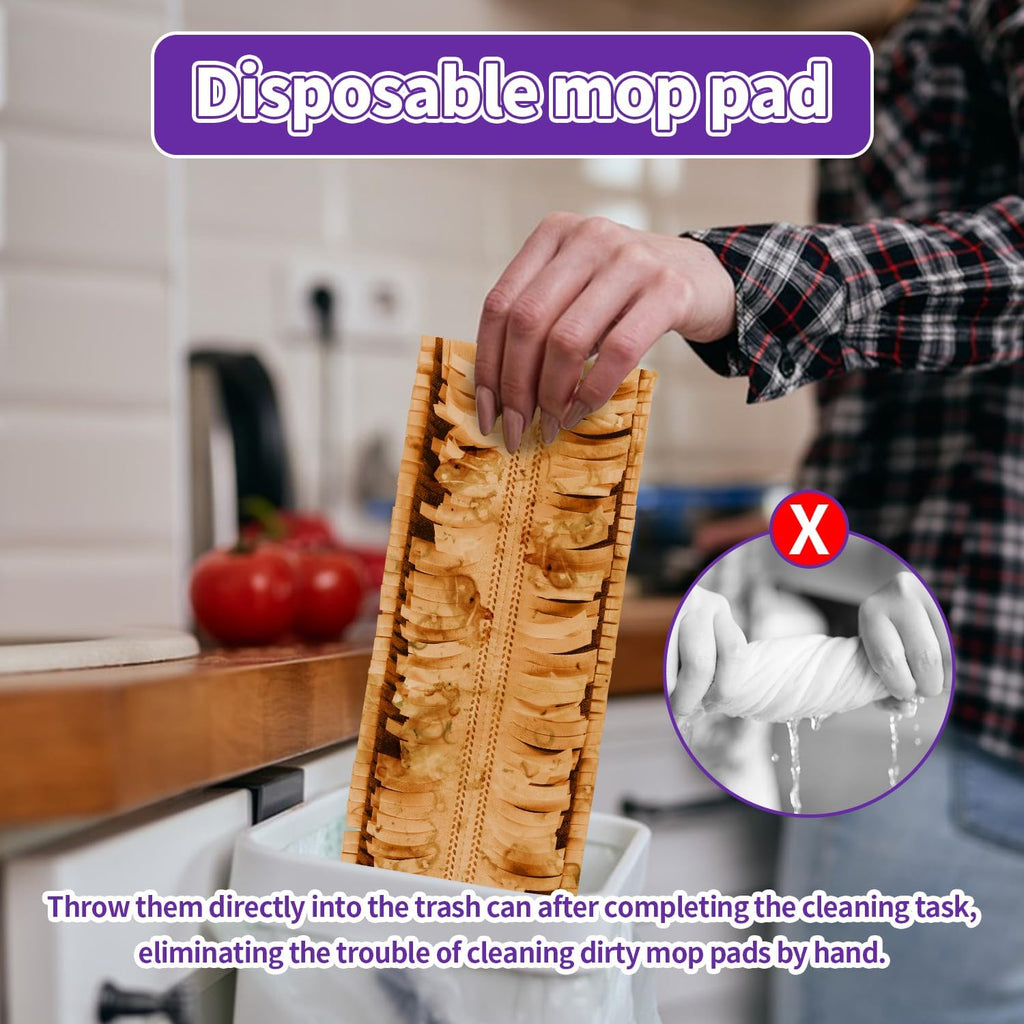 Swiffer Power Mop Pads - Disposable Multi-Surface Cleaning Refills for Wood Floors | 10 Count