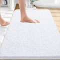 OLANLY Bathroom Rugs - Extra Soft Chenille Bath Mats with Rubber Backing | Quick Dry & Machine Washable, 36x24, White