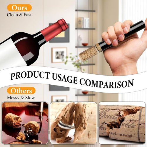 Aeropop Wine Opener, Loritia Arropop Wine Opener, Wines Openers, Travel Portable Pocket Air Pressure Pump Bottle Open (2PCS)