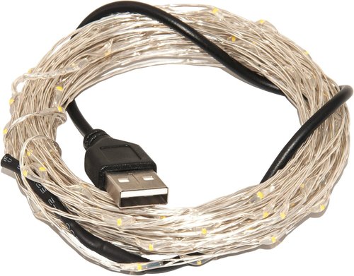 Karlling USB Plug in LED Fairy Lights,2 Packs of 50 LED Bulbs 16 Ft Silver Wire Waterproof Starry String Lights for Bedroom Patio Garden Party Wedding Commercial Lighting (Purple)
