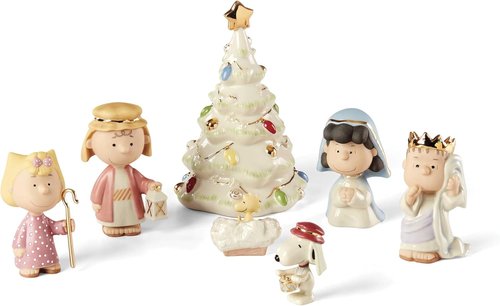 Lenox Peanuts Christmas Pageant Figurines Set - 7-Piece Multicolor Collection