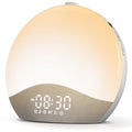 ecozy Sunrise Alarm Clock, White Noise Sound Machine, Alarm Clock for Bedrooms, 26 Soothing Sounds, 17 Night Lights, Bluetooth Speaker, Sunrise Wake-Up Light for Heavy Sleepers, Adults, Kids