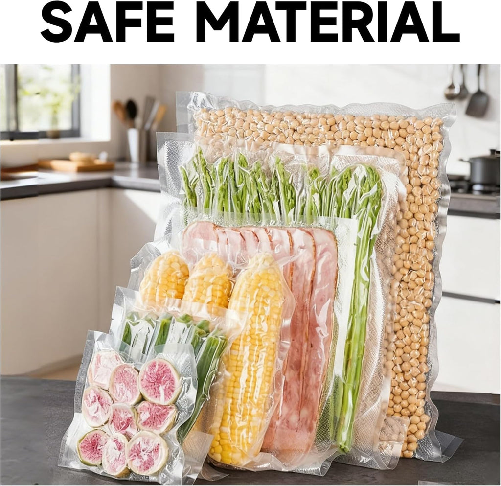 Vacuum Sealer Bags - Heavy-Duty 10x7 Inch (20 PCS) | BPA-Free, Reusable & Puncture-Resistant for Food Storage & Sous Vide