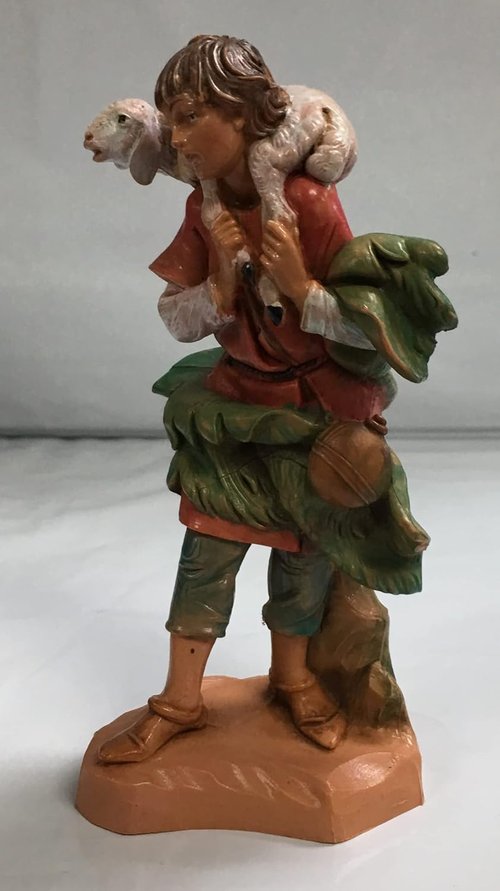 Fontanini by Roman Inc. | 5" Gabriel Shepherd Nativity Figure - Hand Sculpted & Painted