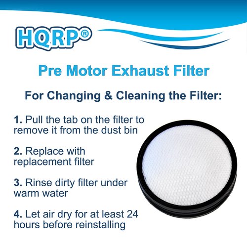 HQRP 2-Pack Primary Filter compatible with Hoover UH70900 UH70905 UH70930 UH70931PC WindTunnel 3 Pro Pet Upright Vacuums, part 303903001 Replacement