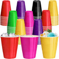 Skiennix 120 Pcs 12 Oz Colorful Plastic Cups - Perfect for Thanksgiving Parties & Picnics