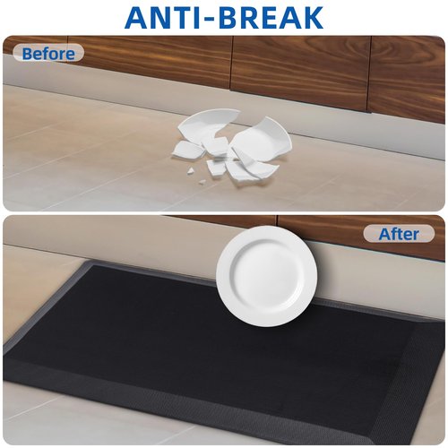 Anti Fatigue Kitchen Mats for Floor, 9/10 Extra Thick Cushioned Standing Desk Mat, Comfort Memory Foam Ergonomic Kitchen Rugs and Mats Non-Slip Waterproof for Office, Kitchen, Sink, 20" x 39"
