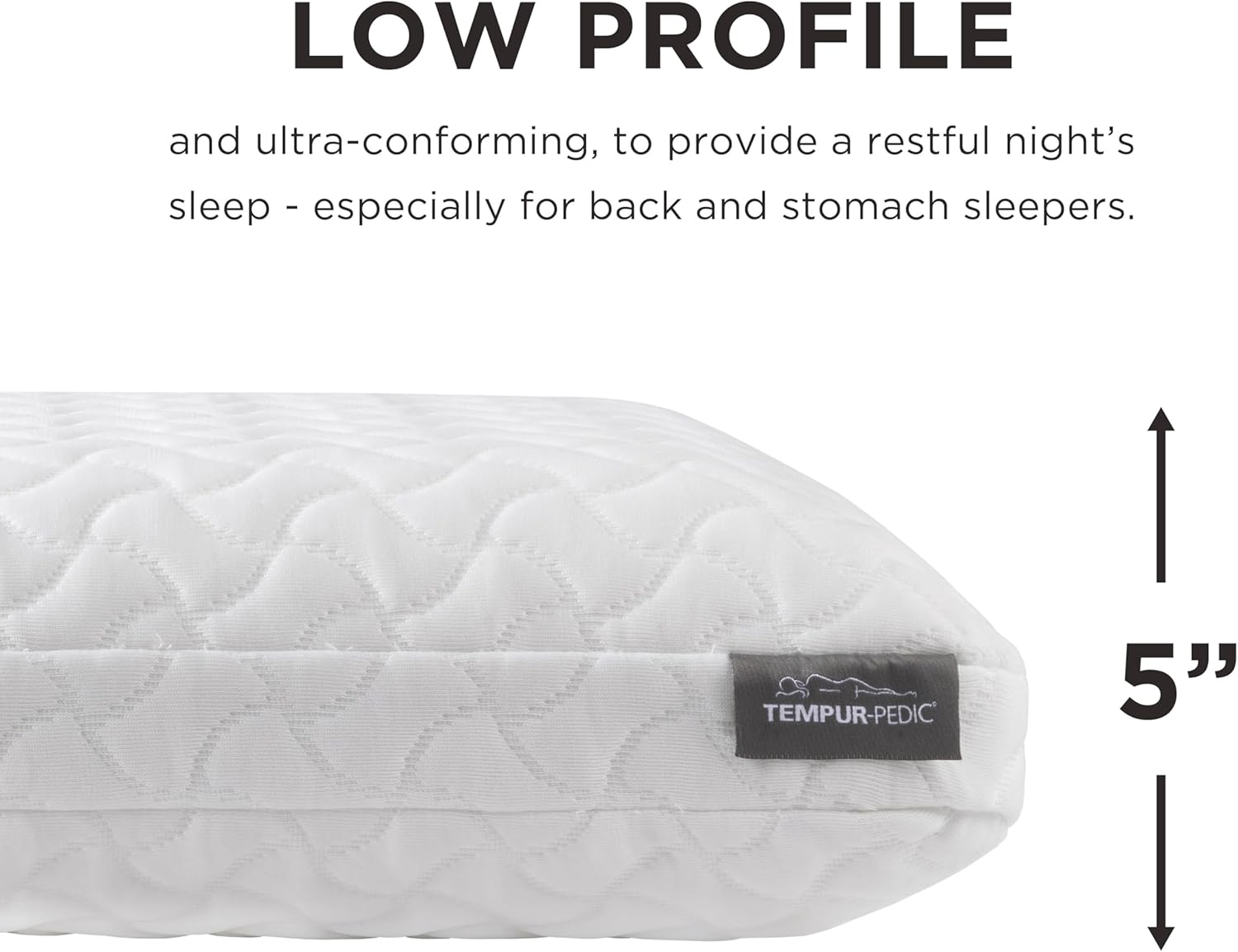 Tempur-Pedic TEMPUR-Cloud Pillow - Ultimate Comfort for Sleep | Standard Size, White