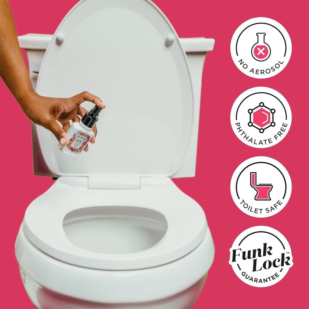 Poo-Pourri Tear & Share Bloom Bathroom Set | Travel Size Odor Eliminators - Plant-Based Pocket Sprayers