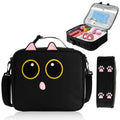 Easozoom Insulated Lunch Bag lonchera for Teen Girl Boy Kid Bento Box Reusable Large Capacity Portable Waterproof Leakproof with Name Tag to School Office Picnic Travel (1PCS Lunch Bag) (Black)