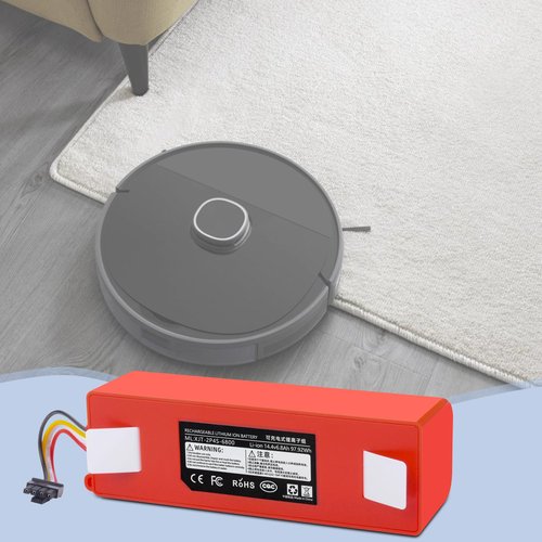 TZRONG 6800mAh Vacuum Cleaner Battery Replacement for Xiaomi Mijia Roborock S5 S6 S7 S50 S51 S52 S55 S552 S60 S65 S70 S75 T4 T6 T7 T60 T61 T65 E4 E20 E25 E35 C10 CT10 S5 Max S6 MaxV Q7 S7 Max