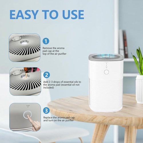 KEEPOW Aroma Pads Refills - 30 Pack Compatible with LEVOIT Core Mini Air Purifier | Essential Oil Replacement Pads