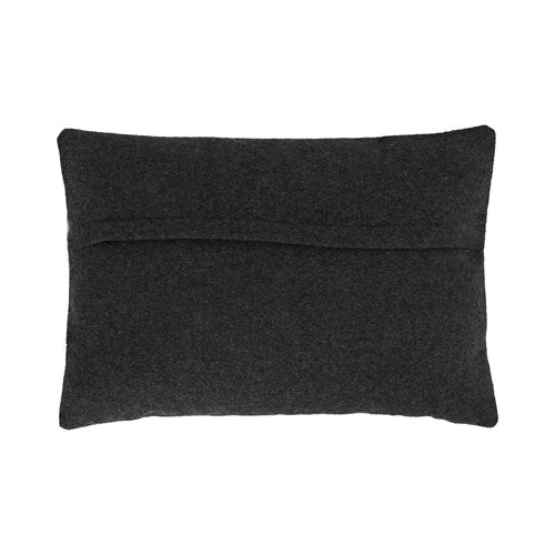 Creative Co-Op Wool Blend Embroidered Lumbar Pillow, Multicolored